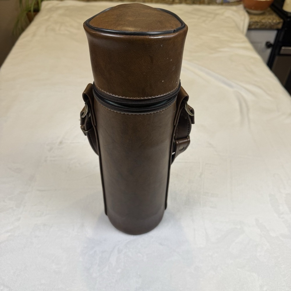 Vintage 1976 Aladdin Stanley A-944C Thermos Vacuum Bottle Green USA w/ Case - Picture 1 of 15